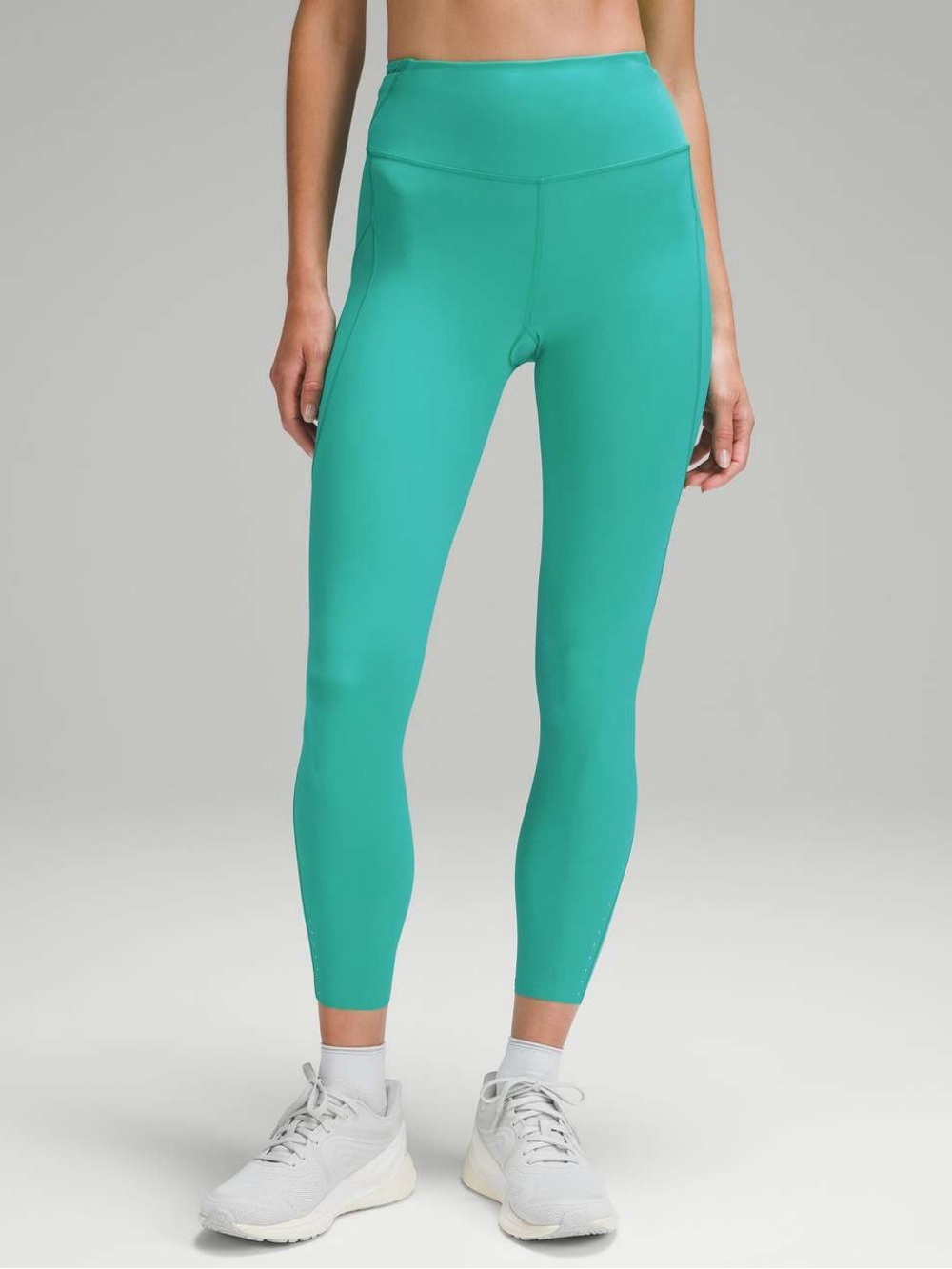 Lululemon Fast and Free High-Rise Tight Legging Pants 25” Pockets Kelly Green 4